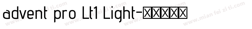 advent pro Lt1 Light字体转换